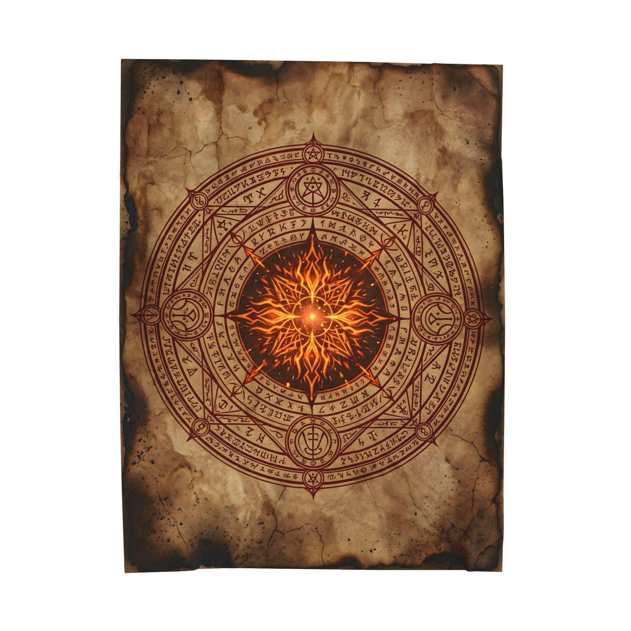 DnD Blanket Fireball Spell Scroll Throw